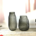 transparent gray flower vase glass for home decor